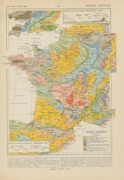 Francja. Geologia, Paul Vidal de La Blache