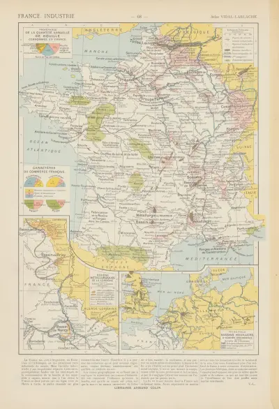 Francja. Przemysł, Paul Vidal de La Blache