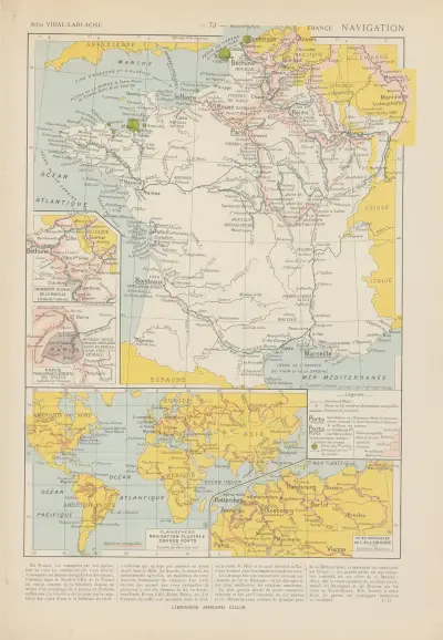 Francja. Nawigacja, Paul Vidal de La Blache