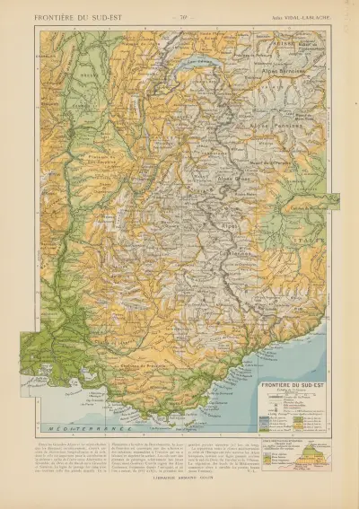Frontiére du Sud-Est av Paul Vidal de La Blache