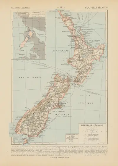 Nya Zeeland av Paul Vidal de La Blache