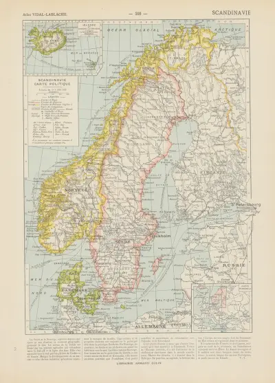 Skandinavien, 1913 – Nr. 1 von Paul Vidal de La Blache