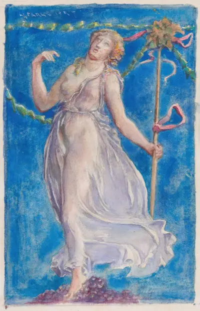 A Bacchante av John La Farge