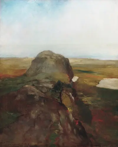 Autumn Study, View over Hanging Rock, Newport, R.I. av John La Farge