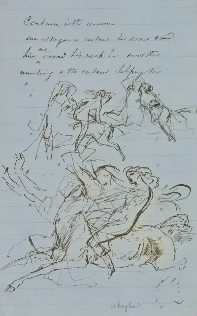 Kentauren med kvinnan av John La Farge