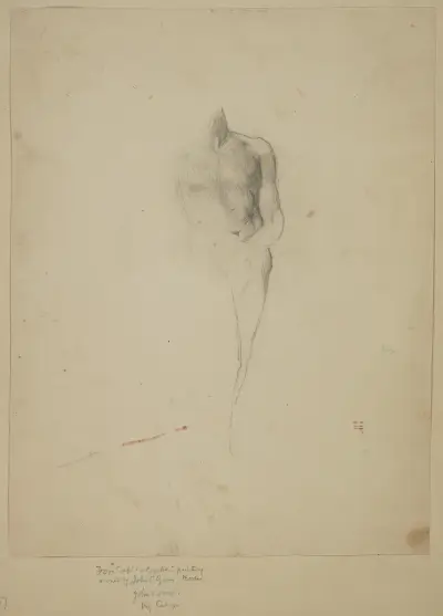 Amor; studie efter 'Amor och Psyche' av John La Farge