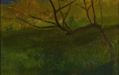 Studie av äppelträd. Vår av John La Farge