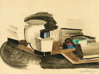Nature Morte À La Pipe av Roger de La Fresnaye