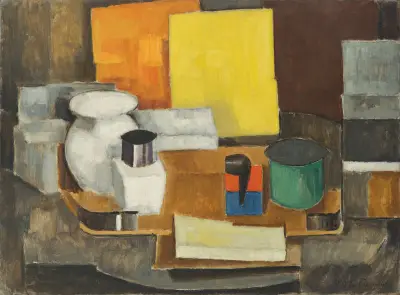 Martwa natura z żółtym kwadratem, Roger de La Fresnaye