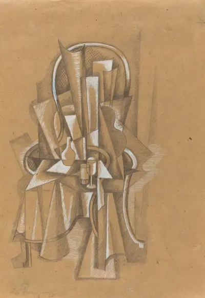 Still Life (probably 1920), 1920 av Roger de La Fresnaye
