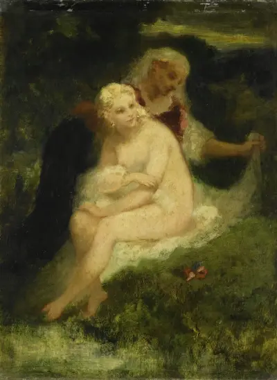 After the Bath von Narcisse-Virgile Diaz de La Peña