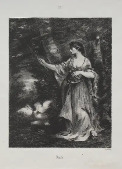 Beauté av Narcisse-Virgile Diaz de La Peña
