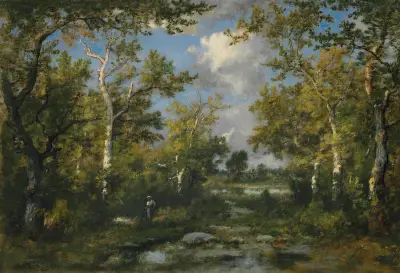 Glänta i Fontainebleauskogen av Narcisse-Virgile Diaz de La Peña