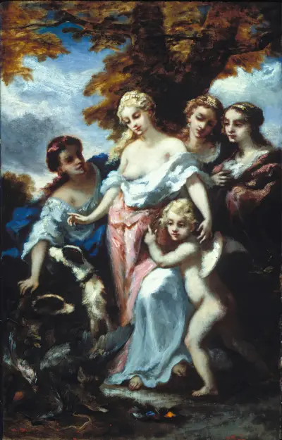 Diana efter jakten av Narcisse-Virgile Diaz de La Peña