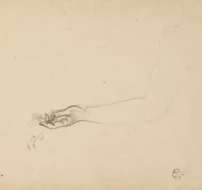 Esquisse de bras gauche von Narcisse-Virgile Diaz de La Peña