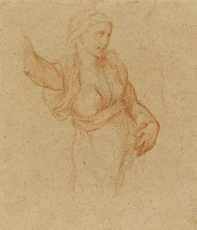 Etude de femme drapée von Narcisse-Virgile Diaz de La Peña