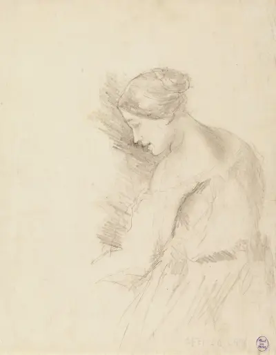 Etude de femme von Narcisse-Virgile Diaz de La Peña