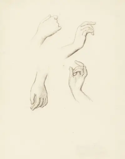 Etude de mains IV von Narcisse-Virgile Diaz de La Peña
