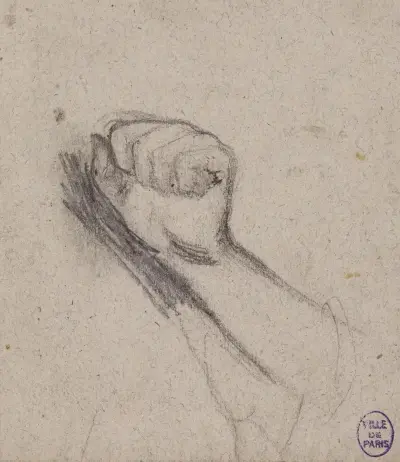 Etude de poing gauche fermé von Narcisse-Virgile Diaz de La Peña