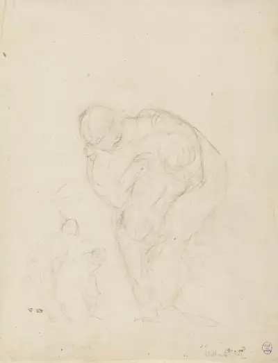 Femme et enfant von Narcisse-Virgile Diaz de La Peña