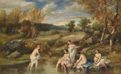 Die Badenden von Narcisse-Virgile Diaz de La Peña