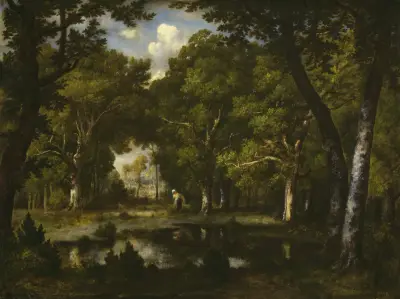 Pond in the Woods von Narcisse-Virgile Diaz de La Peña