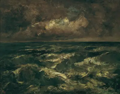 Stürmische See (Bewegte See) von Narcisse-Virgile Diaz de La Peña