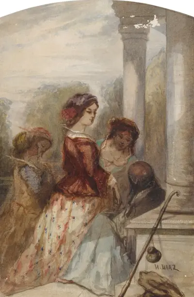 The fortune teller von Narcisse-Virgile Diaz de La Peña