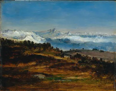 The Pyrenees, the Peak of the Midi de Bigorre av Narcisse-Virgile Diaz de La Peña