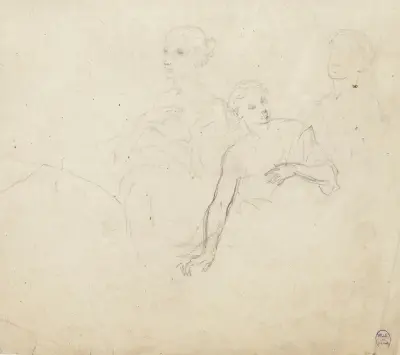 Trois figures de femme à mi-corps von Narcisse-Virgile Diaz de La Peña