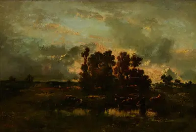 Wet Pasture av Narcisse-Virgile Diaz de La Peña
