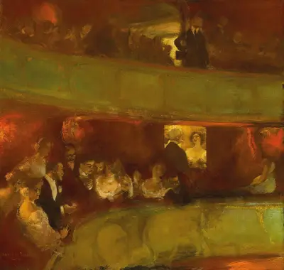 L’Entracte – souvenir d’Italie av Gaston La Touche