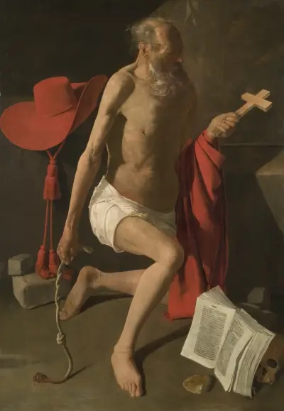 The Penitent St Jerome av Georges de La Tour