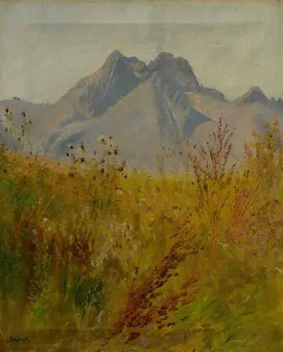 Lomnický Peak av Ladislav Mednyánszky