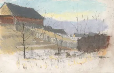 Vid byns kant av Ladislav Mednyánszky