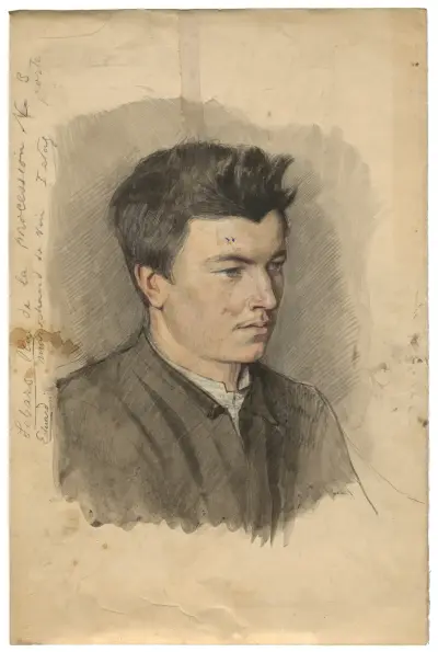 Porträt von Eduard Lebars von Ladislav Mednyánszky