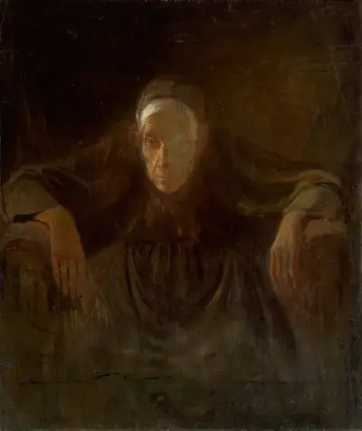 Study of an Old Woman av Ladislav Mednyánszky