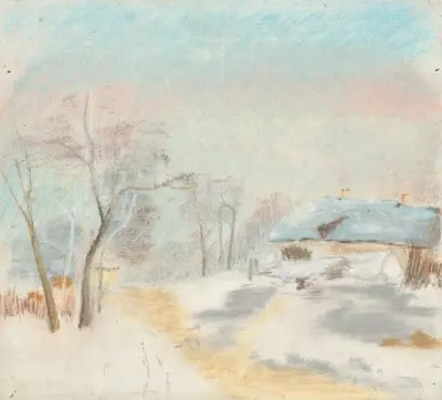 Vinterlandskap av Ladislav Mednyánszky