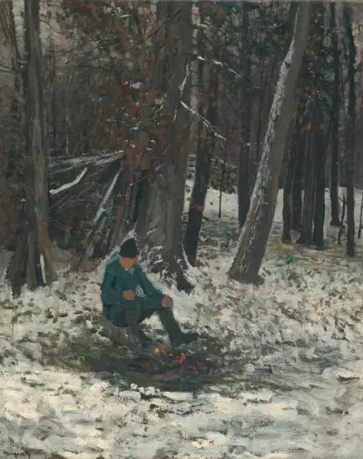 Woodcutter av Ladislav Mednyánszky