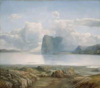 Island Borgøya av Lars Hertervig