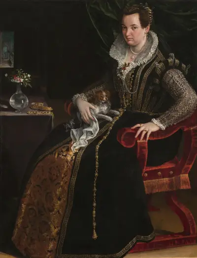 Portrait of Costanza Alidosi av Lavinia Fontana