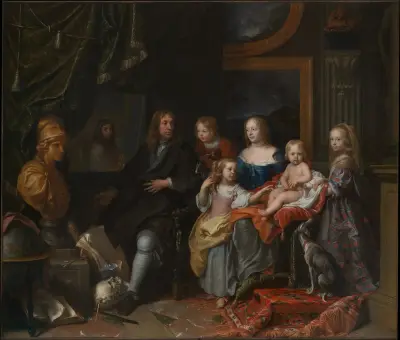 Everhard Jabach (1618–1695) and His Family av Charles Le Brun