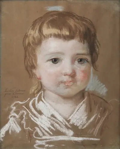 Jeanne Julie Louise Lebrun, konstnärens dotter, två år gammal av Elisabeth Louise Vigée Le Brun