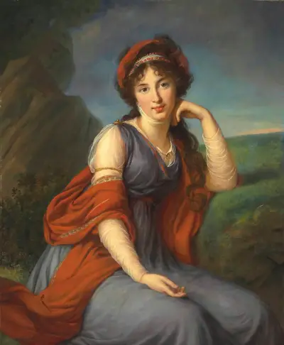Maria Grigorievna Viazemskaïa, Princess Golitsyna (1772-1865) av Elisabeth Louise Vigée Le Brun