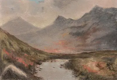 Bergslandskap av Elisabeth Louise Vigée Le Brun