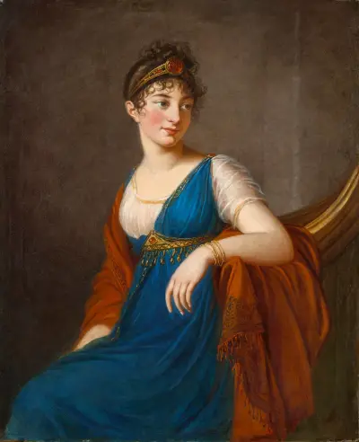 Portrait of a women traditionally called Mademoiselle George av Elisabeth Louise Vigée Le Brun