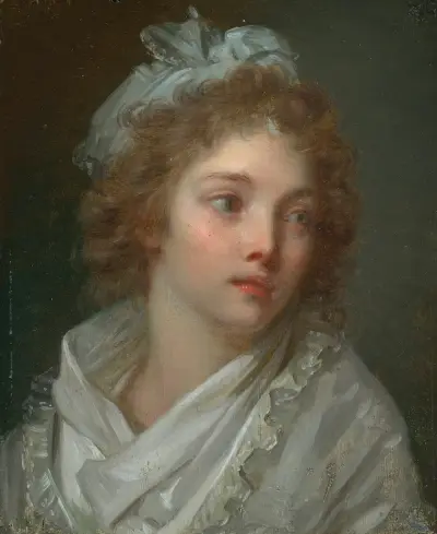 Portrait of a young lady av Elisabeth Louise Vigée Le Brun