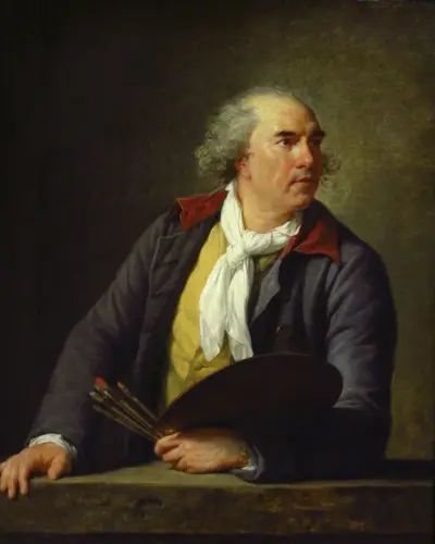 Porträtt av Hubert Robert av Elisabeth Louise Vigée Le Brun