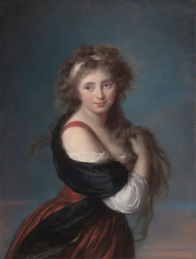 Portrait of Hyacinthe-Gabrielle Roland von Elisabeth Louise Vigée Le Brun