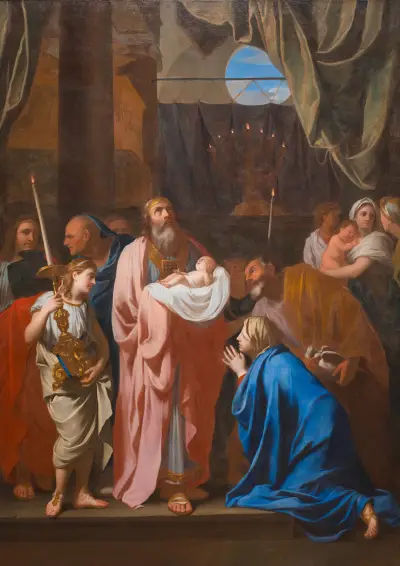 The Presentation of Christ in the Temple av Charles Le Brun